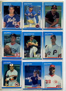 США КАРТОЧКИ БЕЙСБОЛЬНЫЕ 9 штук разных 7501-5