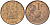 ЮАР 1 ЦЕНТ 1988 ДВЕ ПТИЧКИ НА ВЕТКЕ KM 82 бронза UNC 4594-128