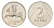 Литва 2 лита 1991 год-тип KM 92 медно-никель aUNC 4687-1266