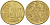 Франция 10 евроцентов 2003 KM 1285 латунь 216-1147
