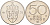 Норвегия 50 эре 1975 Улаф V (1957-1991) KM 418 медно-никель UNC 4582-726